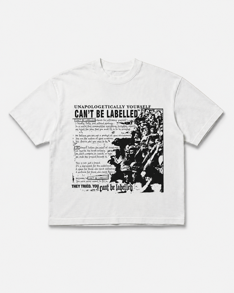 STATEMENT TEE - FLAT WHITE