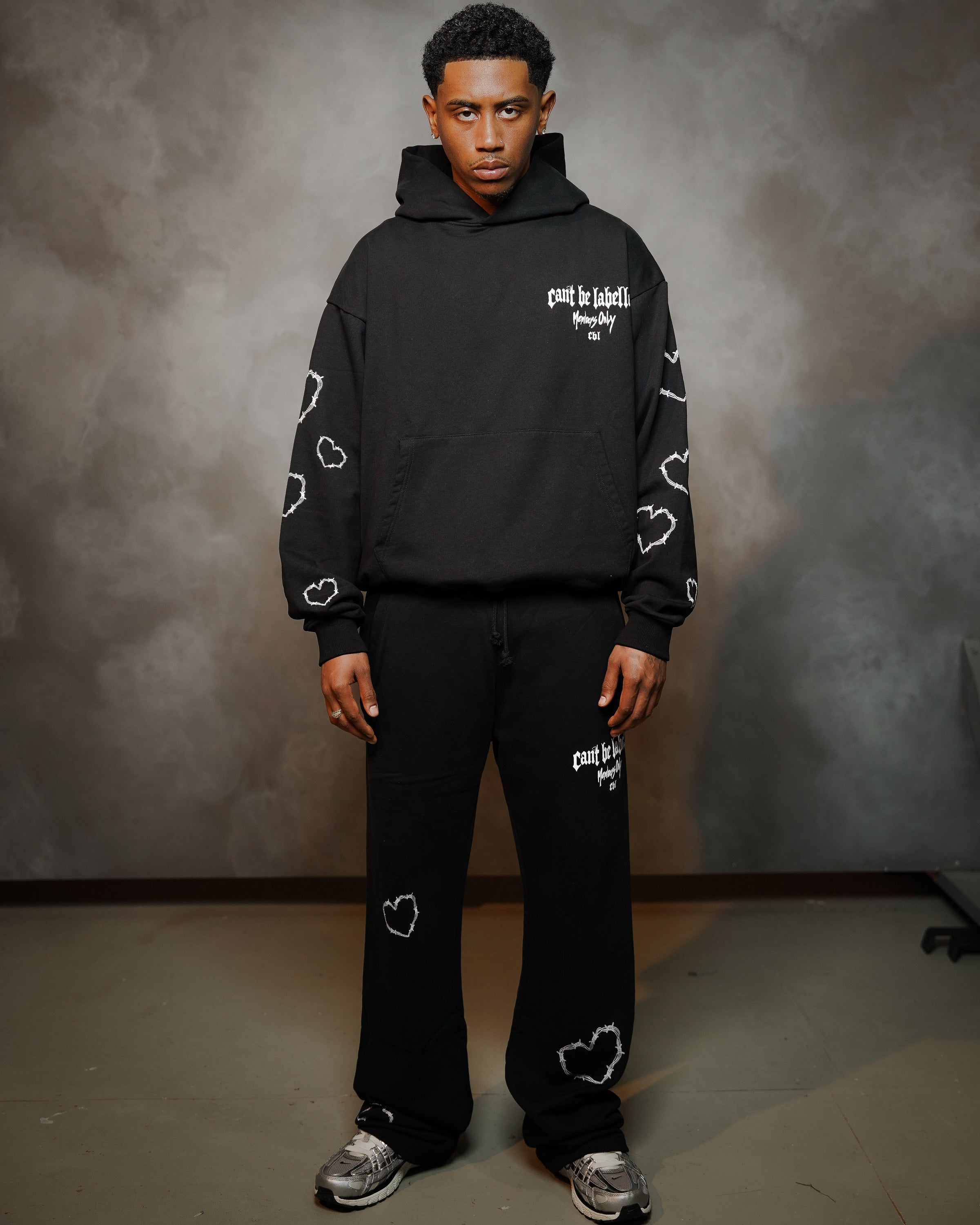 MEMBERS CLUB SWEATPANTS - JET BLACK CAN'T BE LABELLED