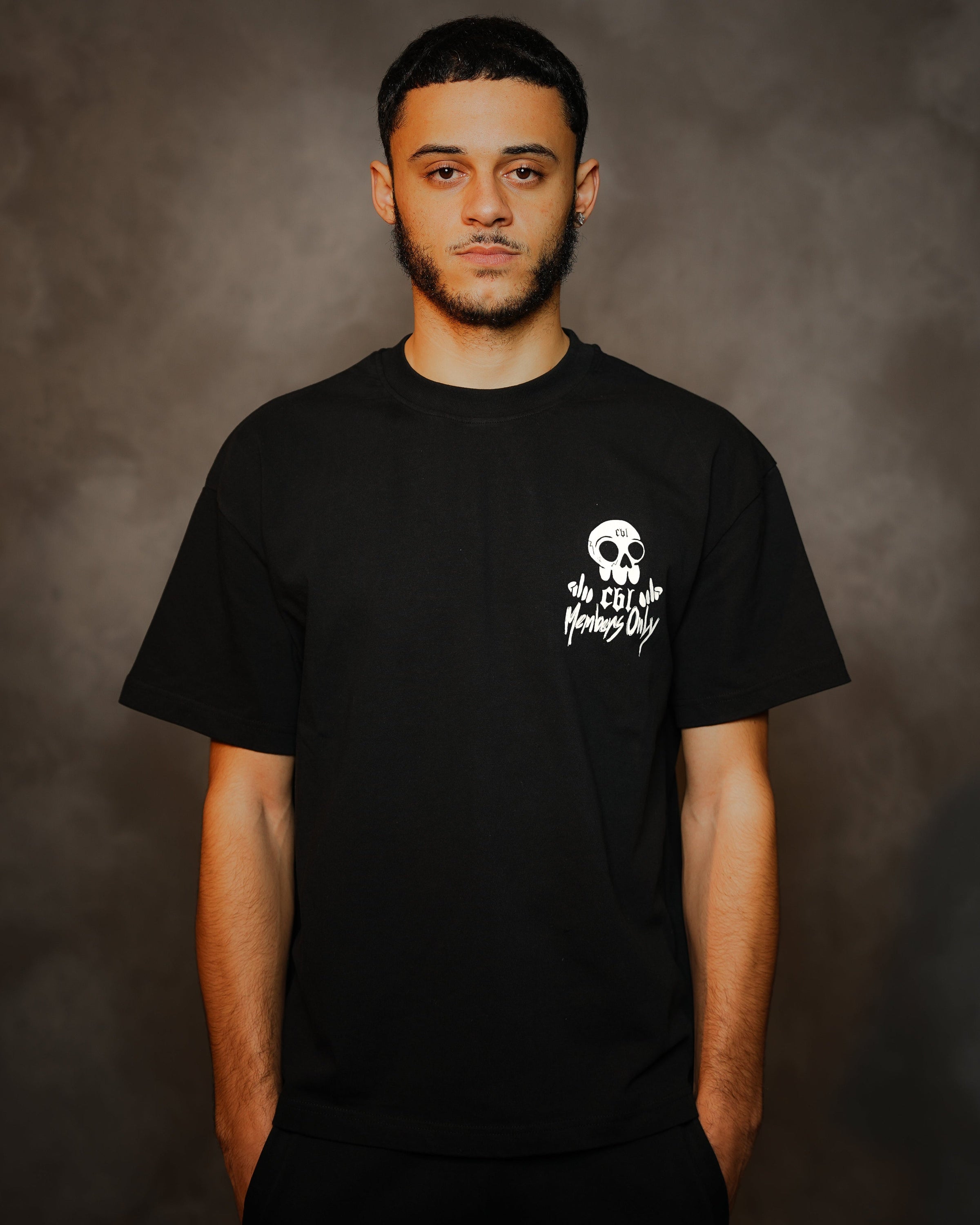 MEMBERS CLUB T-SHIRT - JET BLACK CAN'T BE LABELLED