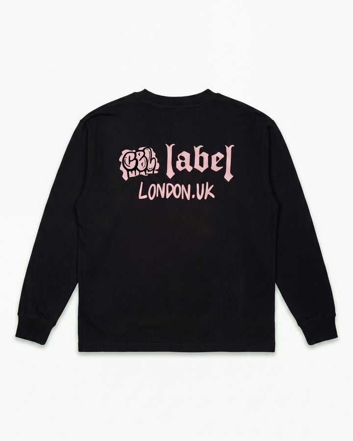 CBL GRAFITTI LONG SLEEVE - JET BLACK/PINK