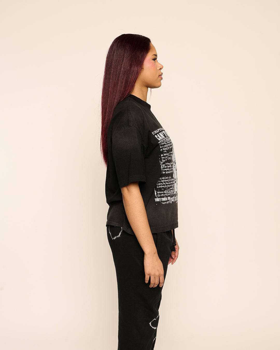 STATEMENT TEE - VINTAGE BLACK