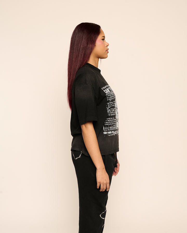 STATEMENT TEE - VINTAGE BLACK