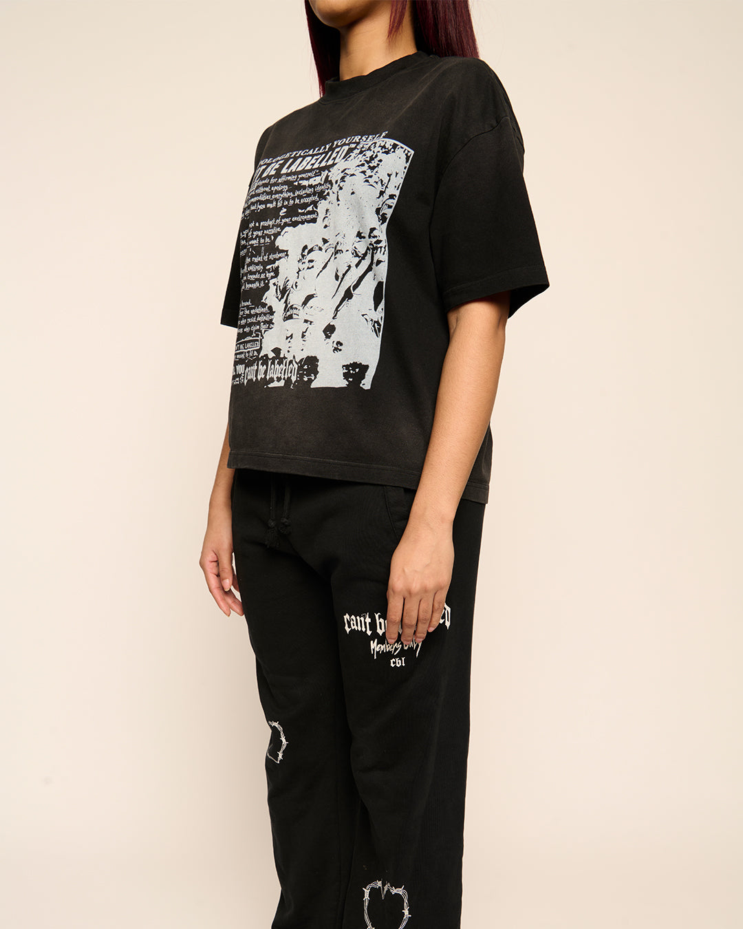 STATEMENT TEE - VINTAGE BLACK