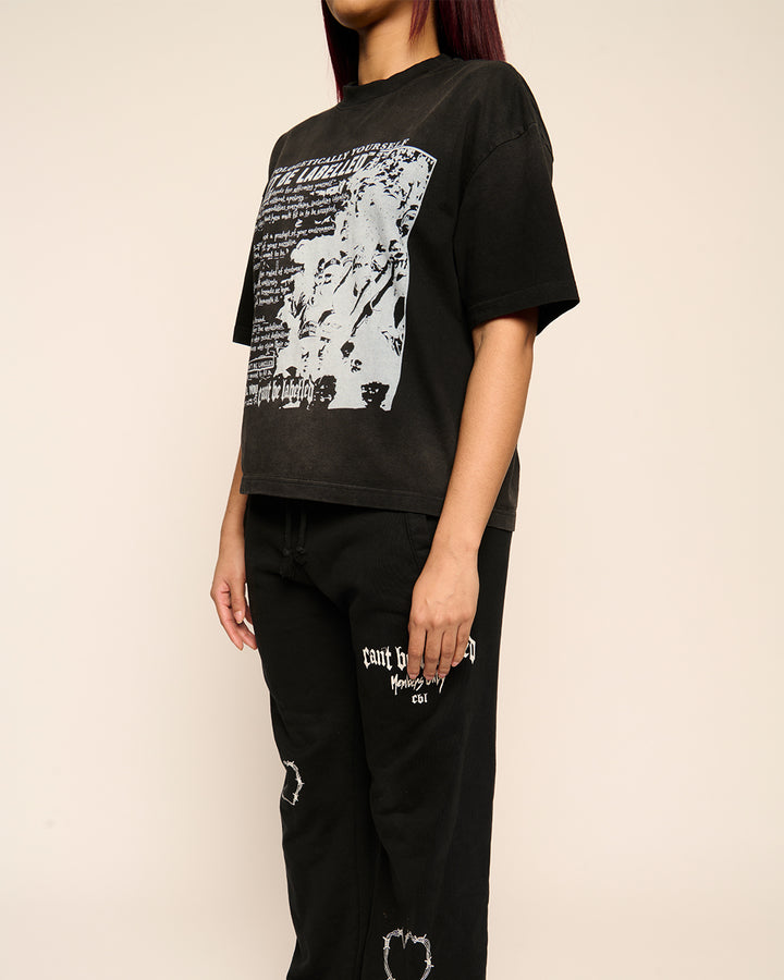 STATEMENT TEE - VINTAGE BLACK