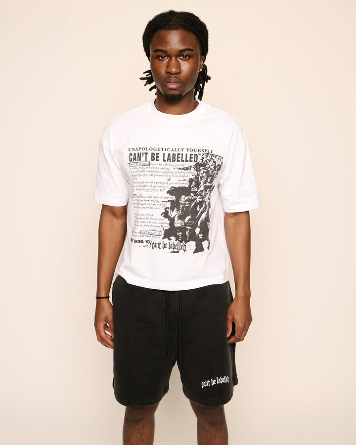 STATEMENT TEE - FLAT WHITE