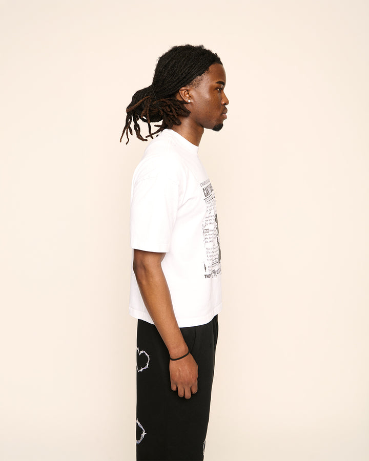 STATEMENT TEE - FLAT WHITE