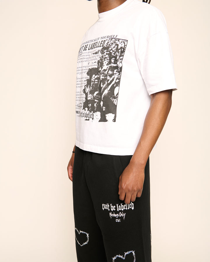 STATEMENT TEE - FLAT WHITE