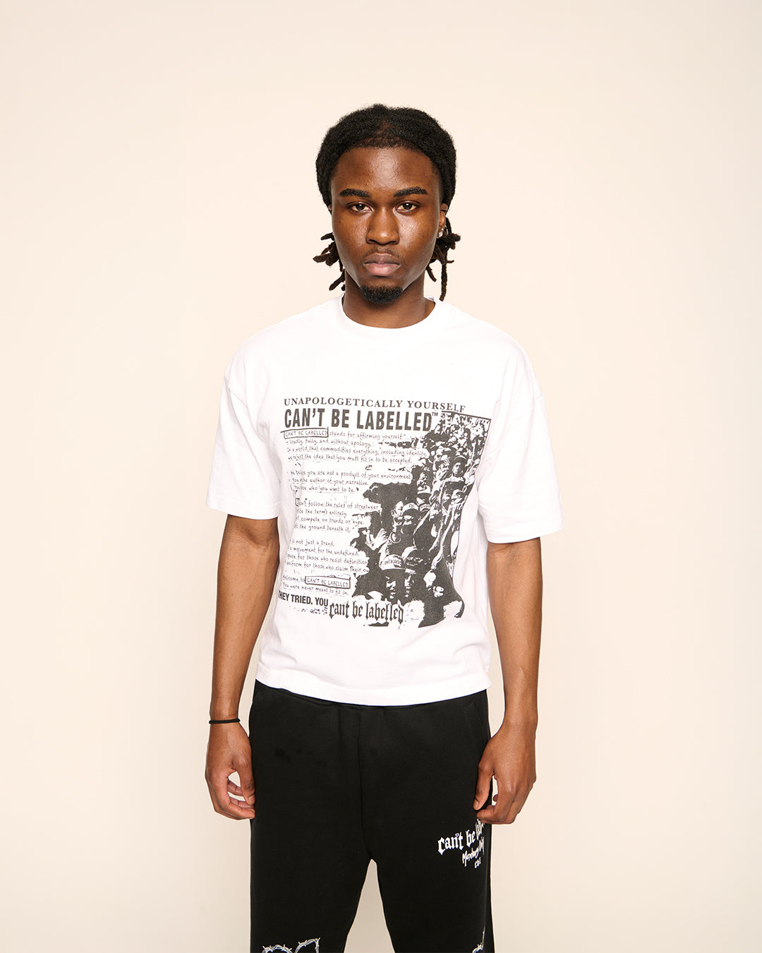 STATEMENT TEE - FLAT WHITE