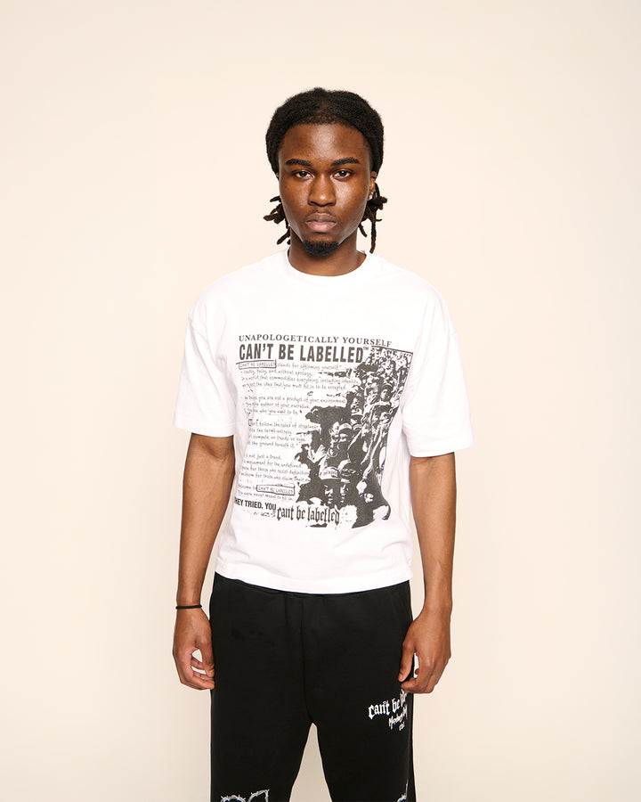 STATEMENT TEE - FLAT WHITE