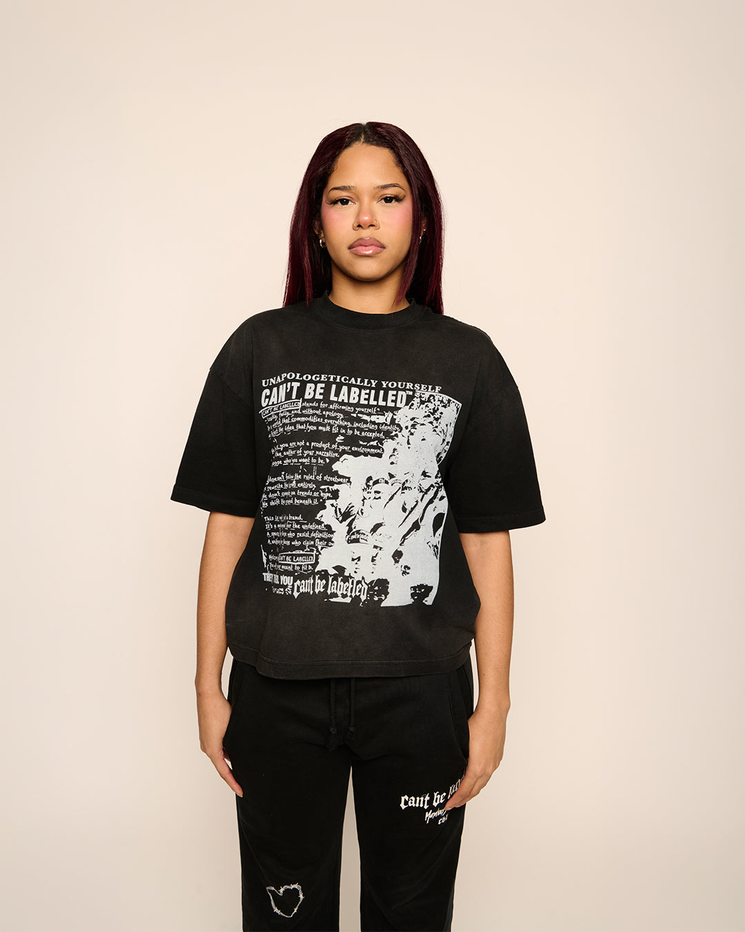 STATEMENT TEE - VINTAGE BLACK