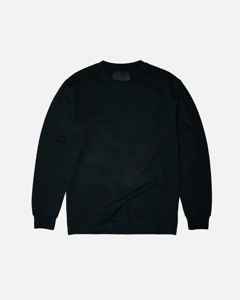 CAN'T BE LABELLED Souvenir Long Sleeve Jet Black Pink Print — heavyweight cotton, oversized fit, British luxury streetwear