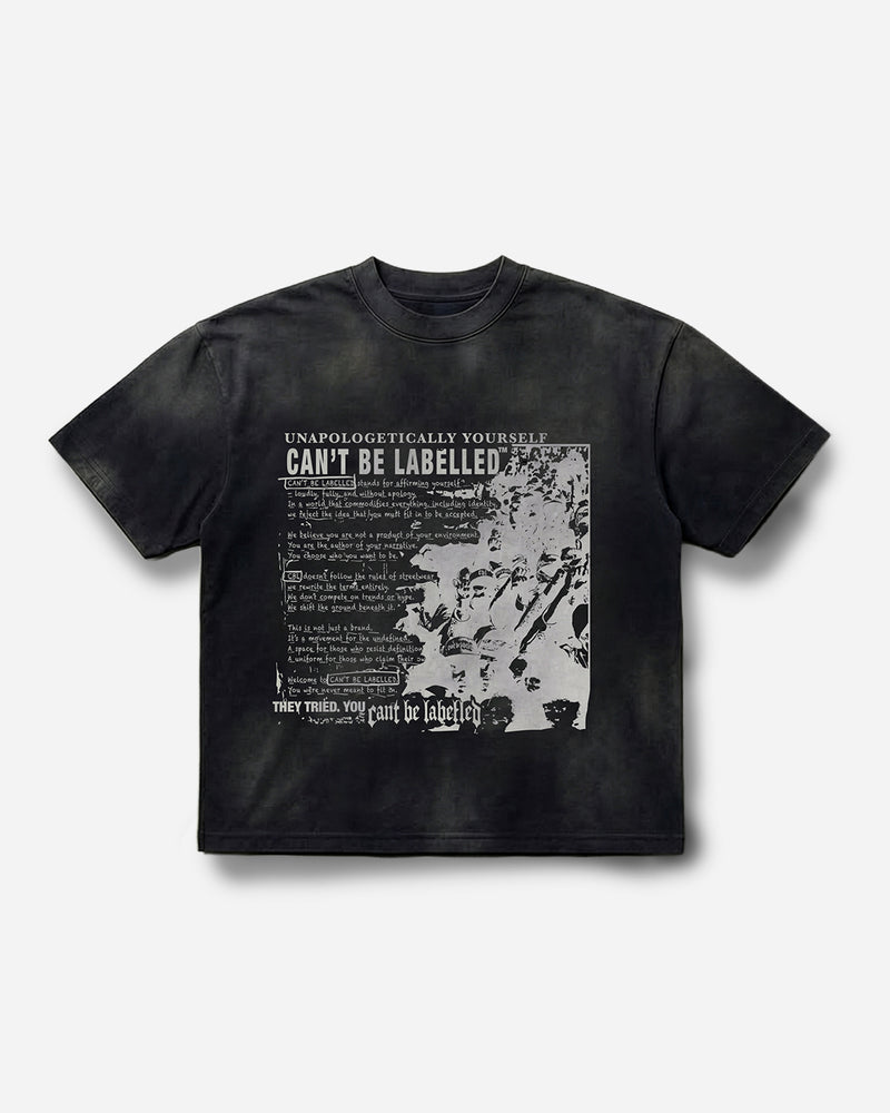 STATEMENT TEE - VINTAGE BLACK