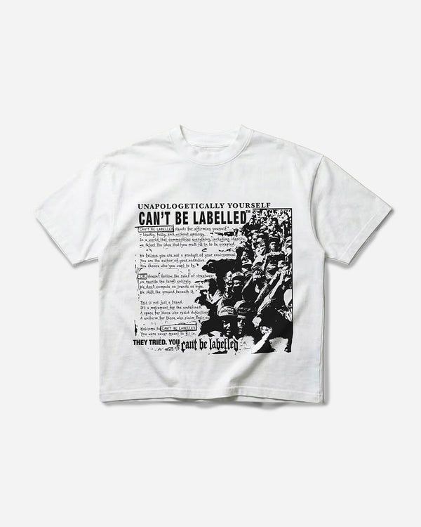 STATEMENT T-SHIRT — FLAT WHITE