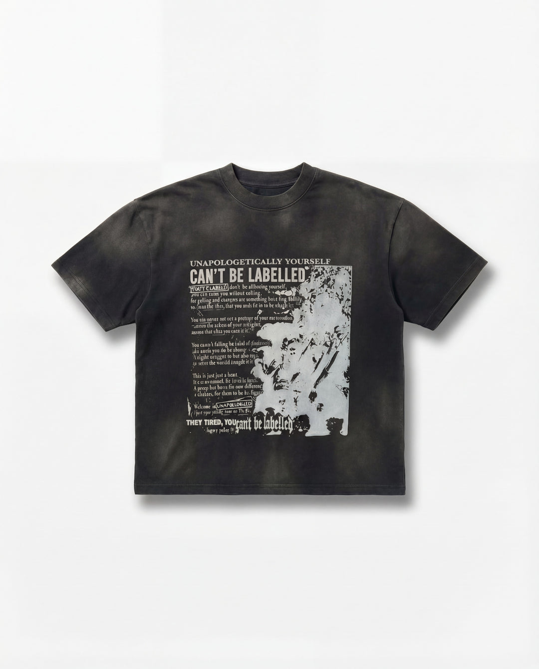 STATEMENT TEE &amp; SHORTS SET — VINTAGE BLACK
